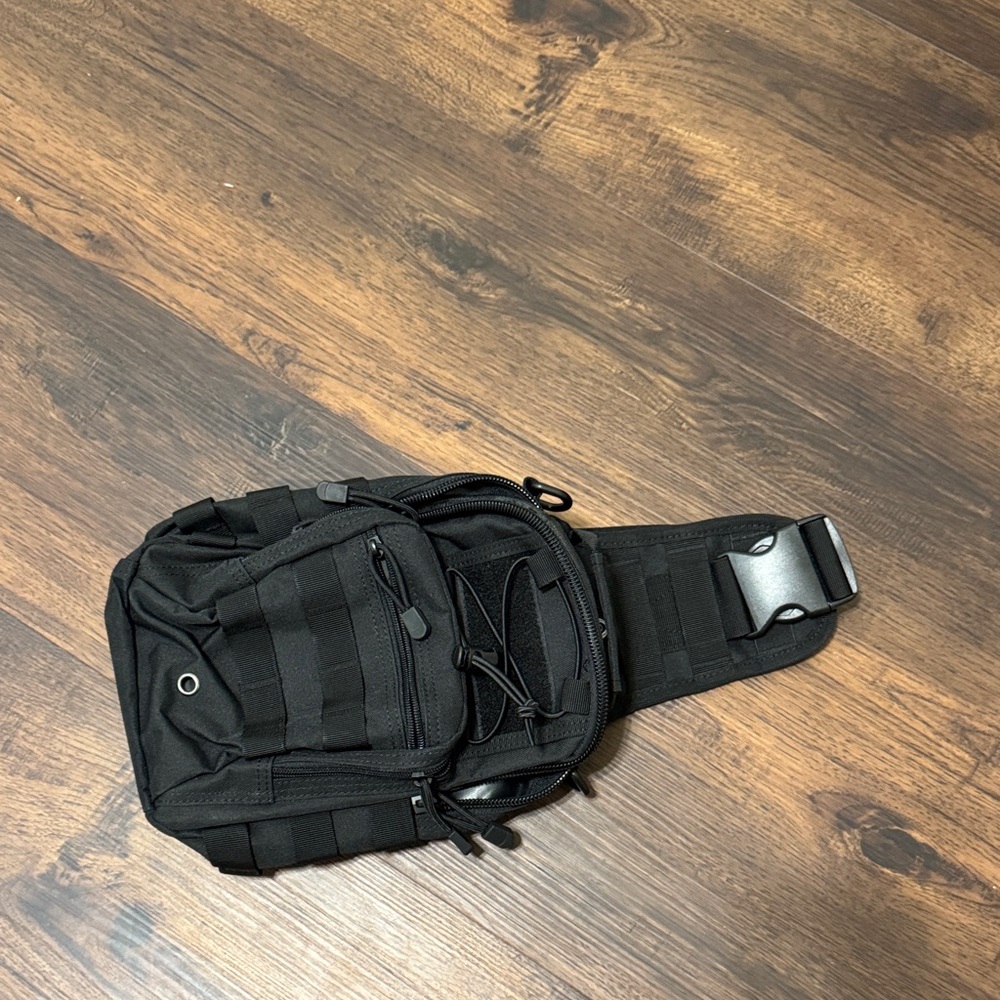 Black Tactical Sling Bag